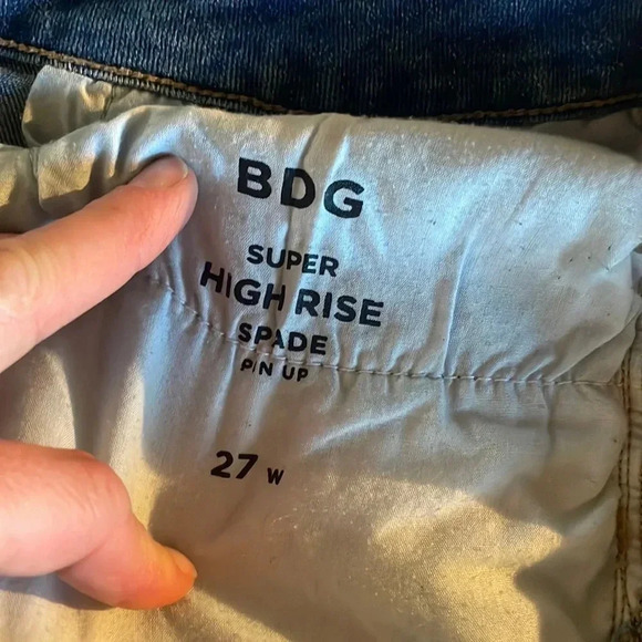 BDG ultra Hight Rise Spade Jean Shorts 27 - Picture 3 of 5